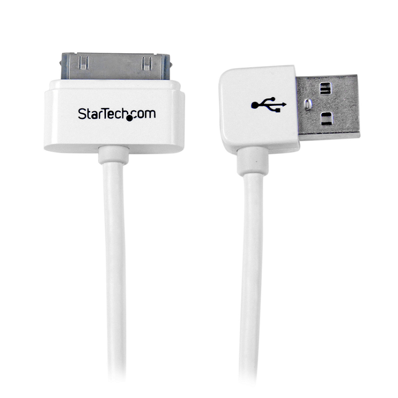You Recently Viewed StarTech USB2ADC1MUL 1m (3 ft) Apple 30-pin Dock Connector to Left Angle USB Cable Image